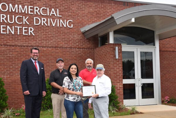 Blog - Julissa Gutierrez Presented the SGTC Foundation Client First Insurance Solutions CDL Scholarship